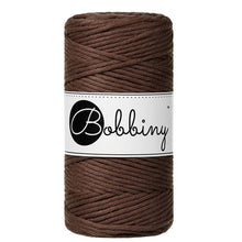 Bobbiny 3mm Chocolate Brown Single Twist Macrame Cord 100m