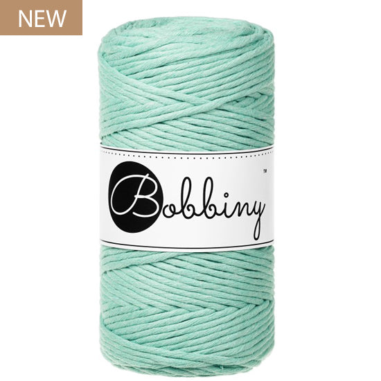 Bobbiny 3mm Jelly Mint Single Twist Macrame Cord 100m