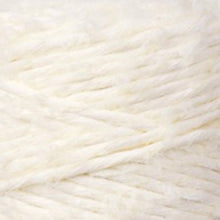 Close-up of Bobbiny 3mm Natural Boucle Cord showing the soft, textured cotton and alpaca wool fibres.