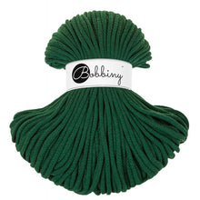 Bobbiny 5mm Premium Braided Cord – Pine Green – 100m