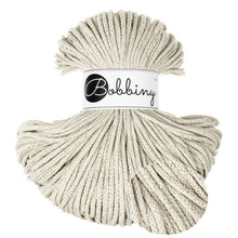 Bobbiny 3mm Junior Braided Cord – Shiny Cashmere Beige – 100m