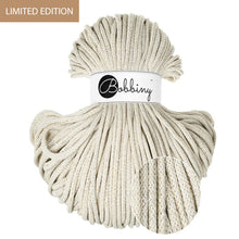 Bobbiny 5mm Premium Braided Cord – Shiny Cashmere Beige – 50m