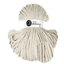 Bobbiny 5mm Premium Braided Cord – Shiny Cashmere Beige – 50m