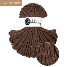 Bobbiny 5mm Premium Braided Cord – Shiny Chocolate Brown – 50m