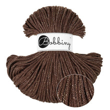Bobbiny 3mm Junior Braided Cord – Shiny Chocolate Brown – 100m