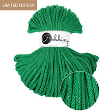 Bobbiny 5mm Premium Braided Cord – Shiny Jade Green – 50m