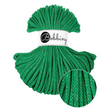 Bobbiny 5mm Premium Braided Cord – Shiny Jade Green – 50m