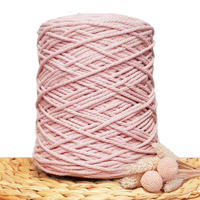 3mm Dusty Pink - Recycled Cotton 3ply Macrame Cord