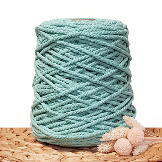5mm Turquoise - 3ply Recycled Cotton Macrame Cord