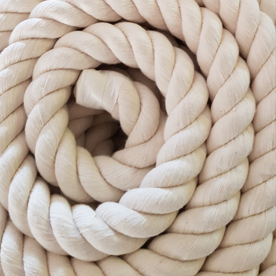24mm 3 Ply Natural Cotton Macrame Rope