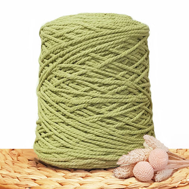 3mm Avocado - Recycled Cotton 3ply Macrame Cord