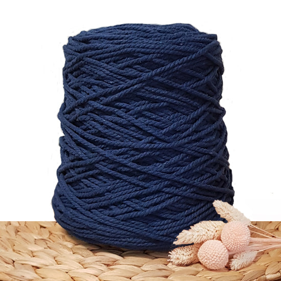 3mm Ink - Recycled Cotton 3ply Macrame Cord