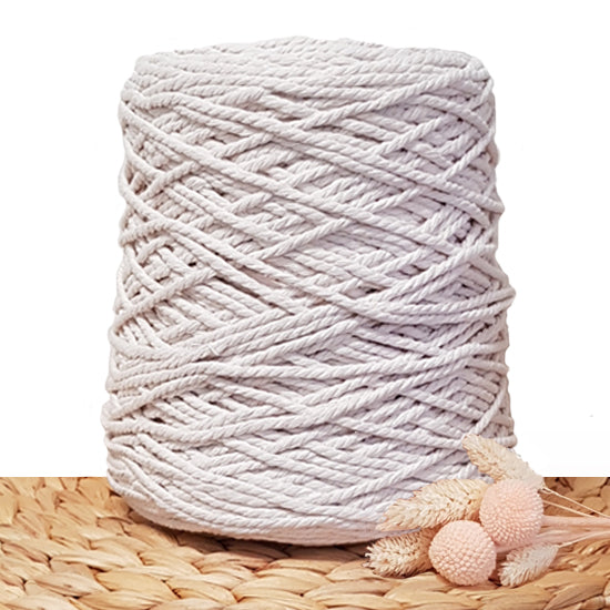3mm Ivory - 3ply Recycled Cotton Macrame Cord