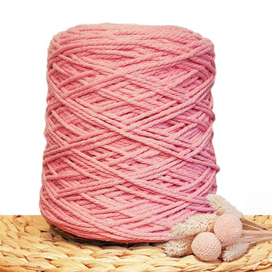 3mm Musk Pink - Recycled Cotton 3ply Macrame Cord