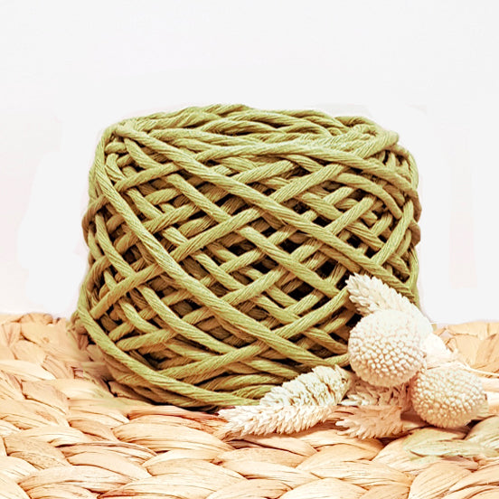 Lil' Luxe Recycled Macrame Cotton - 3mm Antique Gold - 40 metres