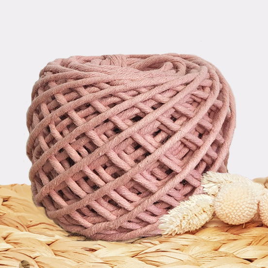 Lil' Luxe Recycled Macrame Cotton - 3mm Baked Blush - 40 metres