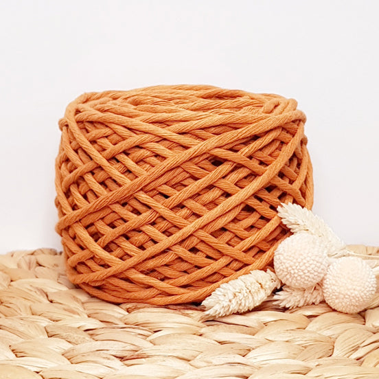 Lil' Luxe Recycled Macrame Cotton - 3mm Caramel - 40 metres