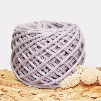 Lil' Luxe Recycled Macrame Cotton - 3mm Iced Lilac - 40 metres