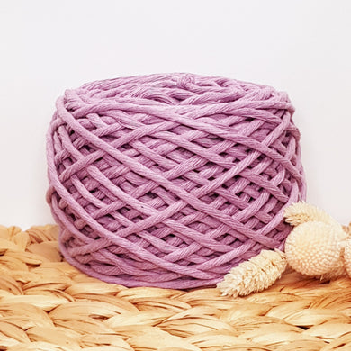 Lil' Luxe Recycled Macrame Cotton - 3mm Mauve Mist - 40 metres