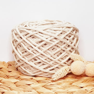 Lil' Luxe Macrame Cotton - 3mm Natural - 40 metres
