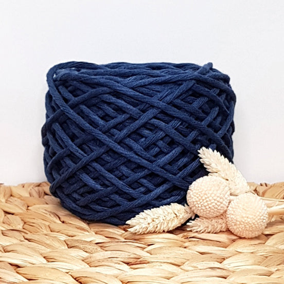 Lil' Luxe Recycled Cotton - 3mm Navy - 40 metres