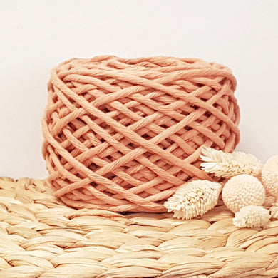 Lil' Luxe Recycled Macrame Cotton - 3mm Peach - 40 metres