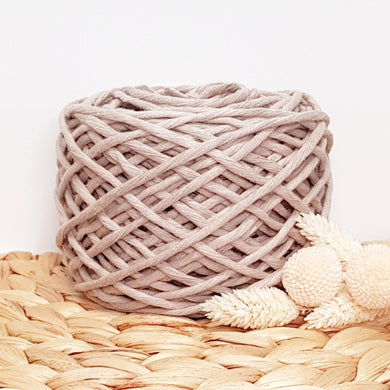 Lil' Luxe Recycled Macrame Cotton - 3mm Quartz - 40 metres