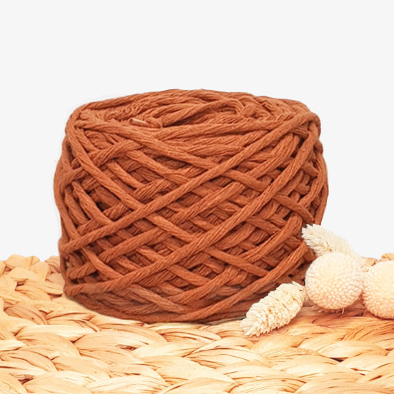 Lil' Luxe Recycled Macrame Cotton - 3mm Toffee - 40 metres