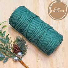 3mm Pine Green - 3ply Macrame Cotton - 300gm Roll