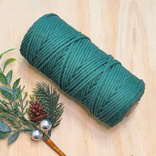 3mm Pine Green - 3ply Macrame Cotton - 300gm Roll