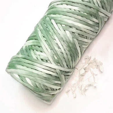Lil' Luxe Hand Painted Macrame Cotton - 4mm Fern Green