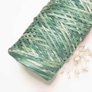 Lil' Luxe Hand Painted Macrame Cotton - 4mm Jungle Green