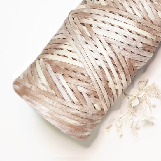 Lil' Luxe Hand Painted Macrame Cotton - 4mm Coconut
