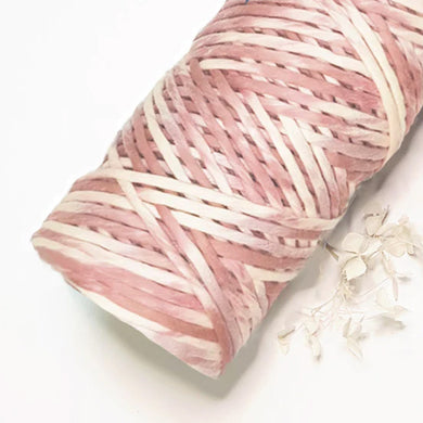 Lil' Luxe Hand Painted Macrame Cotton - 4mm Old Rose