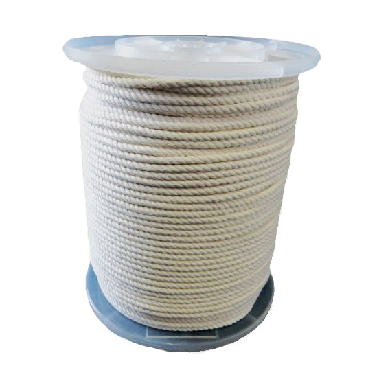 6mm 3 Ply Natural Cotton Macrame Rope