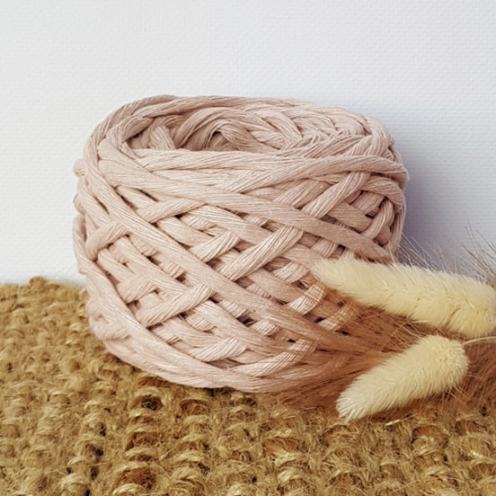 Lil' Luxe Recycled Macrame Cotton - 5mm Bisque - 25 metres