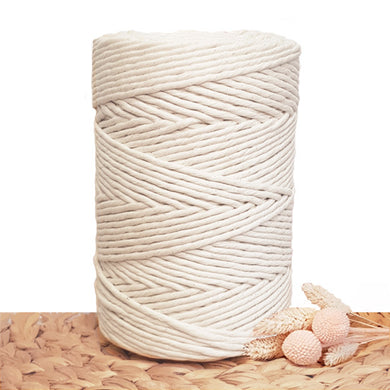 5mm Natural Luxe Cotton Macrame Cord - Single Twist - 1kg