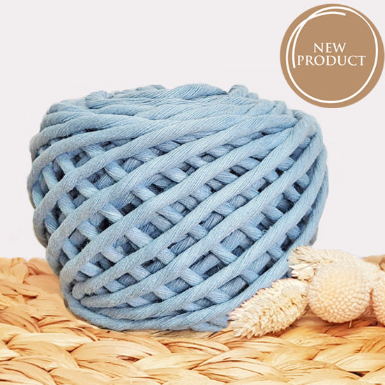 Lil' Luxe Recycled Cotton - 5mm Powder Blue - 25 metres