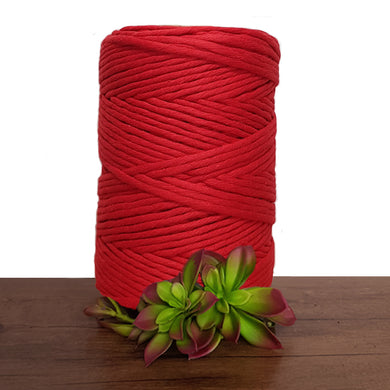 5mm Red Luxe Cotton Macrame String