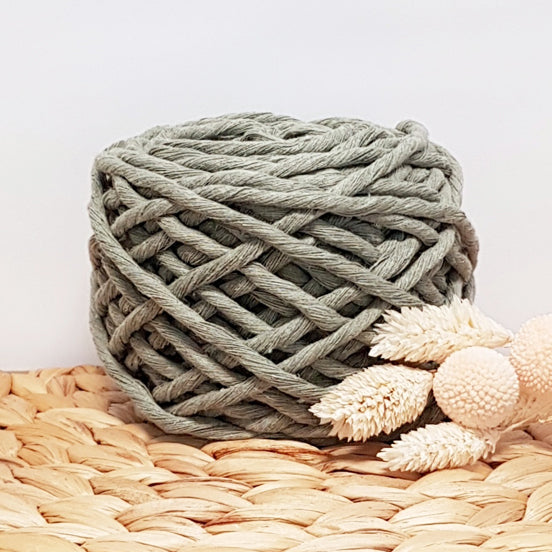 Lil' Luxe Cotton - 5mm Sage - 25 metres