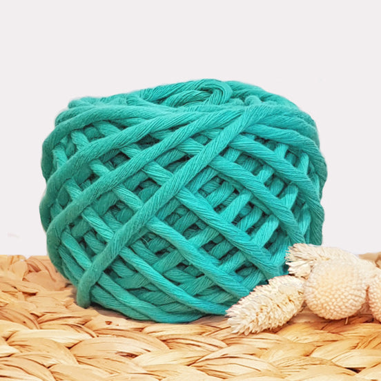 Lil' Luxe Single Twist Cotton - 5mm Turquoise - 25 metres