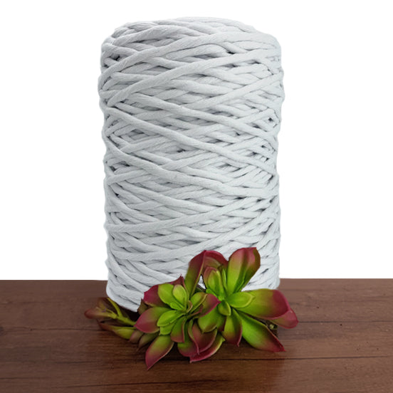 White Luxe Cotton Single Twist Macrame Cord 1kg