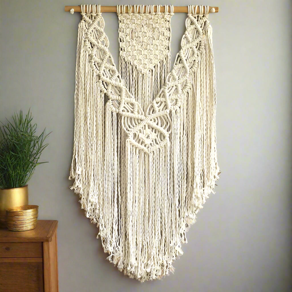 DIY Macrame Kit Diamond Decor Wall Hanging