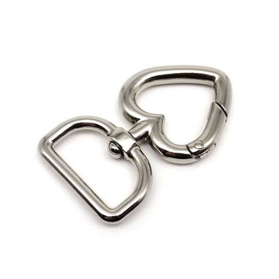 Heart Shaped Straight Swivel Clasp/Key Ring