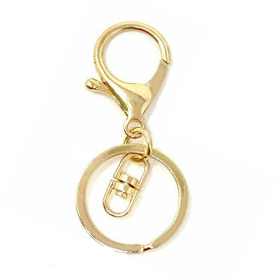 Key Rings Lobster Clasp Swivel Rose Gold, Atique Gold, Silver and Gold ...