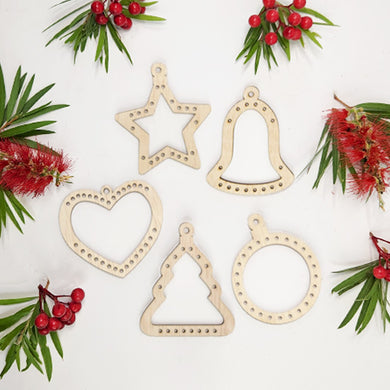 Christmas Ornament Frames - Weaving Looms