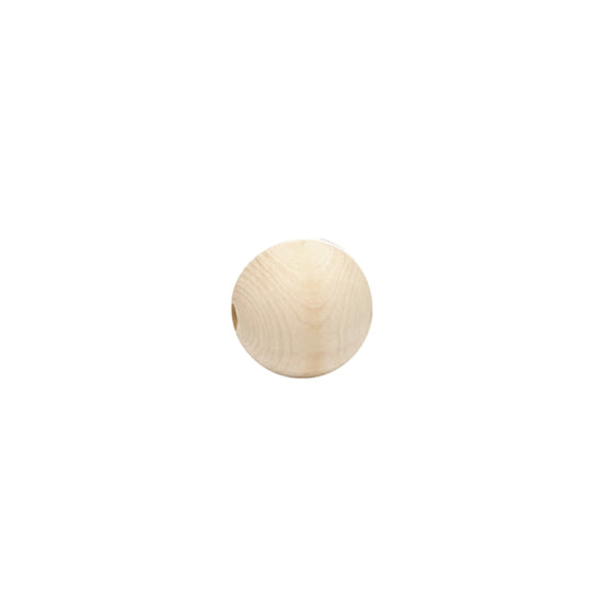 Wooden Macrame Beads - Round Raw 12mm Pack of 18