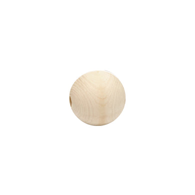 Wooden Macrame Beads - Round Raw 18mm Pack of 10