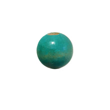 Wooden Macrame Bead - Round Turquoise 25mm