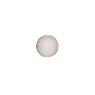 Wooden Bead - Round White 20mm Pack of 8
